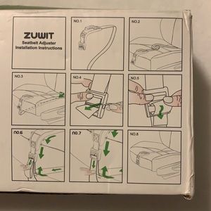 White and black Maternity Seatbelt Adjuster